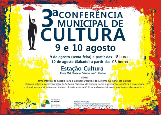 Cartaz III Conferência Municipal de Campinas